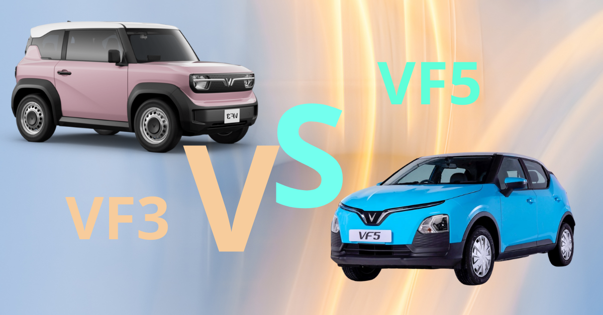 So sánh Vinfast VF3 và VF5 – Nữ lái mẫu xe nào phù hợp hơn